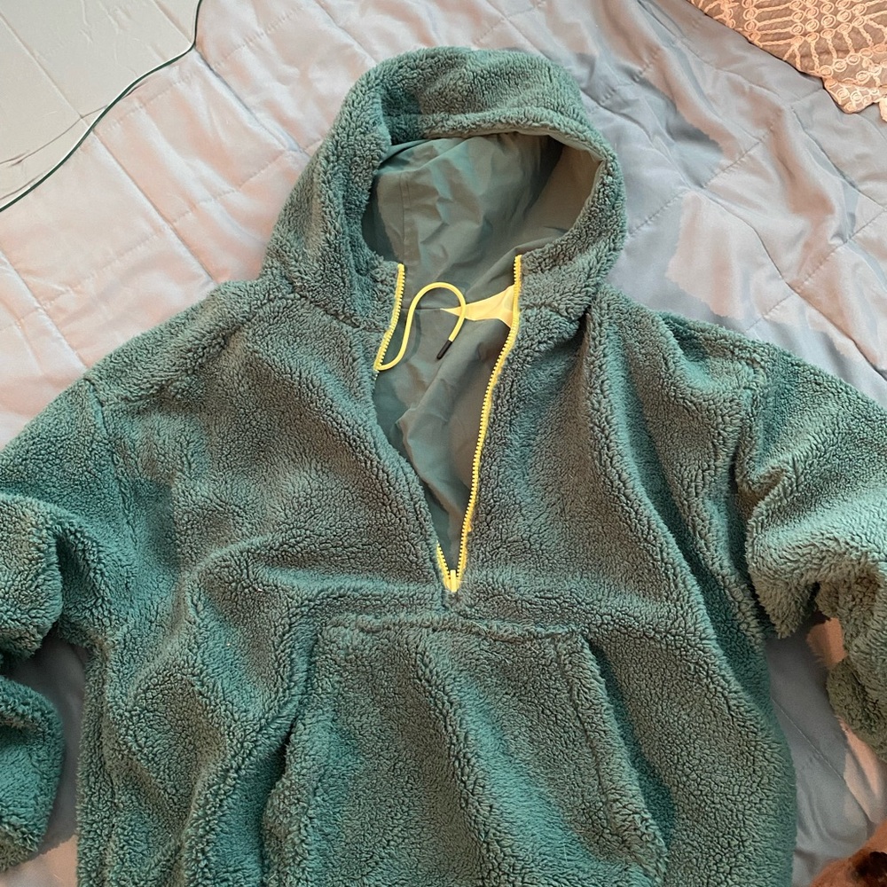 Alpine Design Teal Fleece Reversible Pullover Jacket